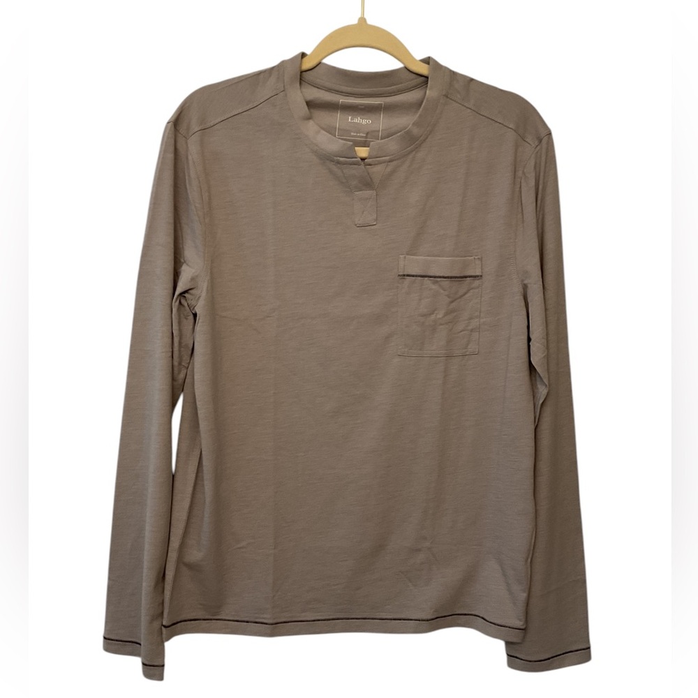 LUNYA LAHGO Men’s Restore Long Sleeve Henley Size S NWOT